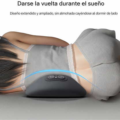 Masajeador de espalda eléctrico con tracción térmica y amasamiento lumbar 